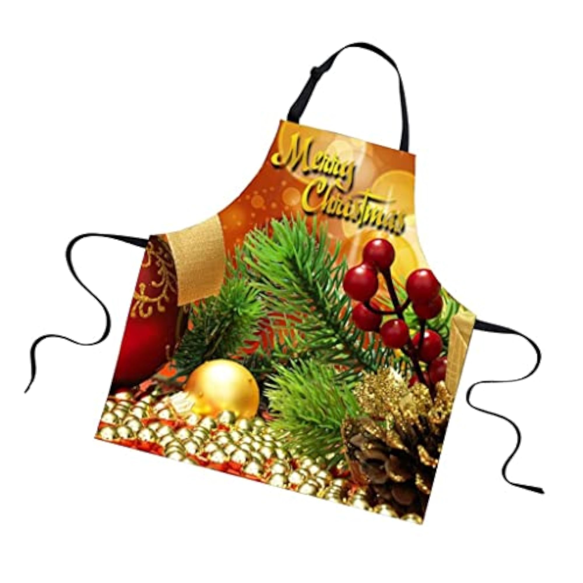 Christmas Kitchen Apron with Pockets